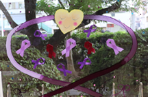 11月パネル展示 パープルディンプルアート画像